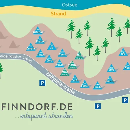 Сasa de vacaciones Urlaub Im Grünen, Finnhütte Versteckt Zwischen Bäumen Und Dünen - Carla Trassenheide